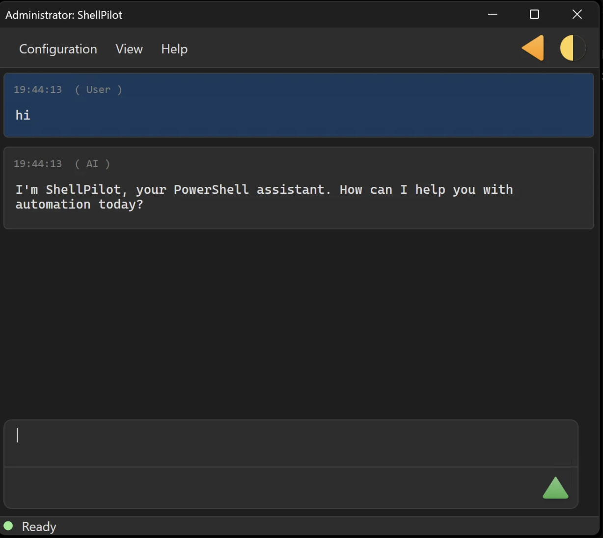 ShellPilot Interface